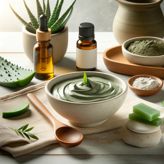 Green Clay. Easy To Do Anti Acne Face Mask.