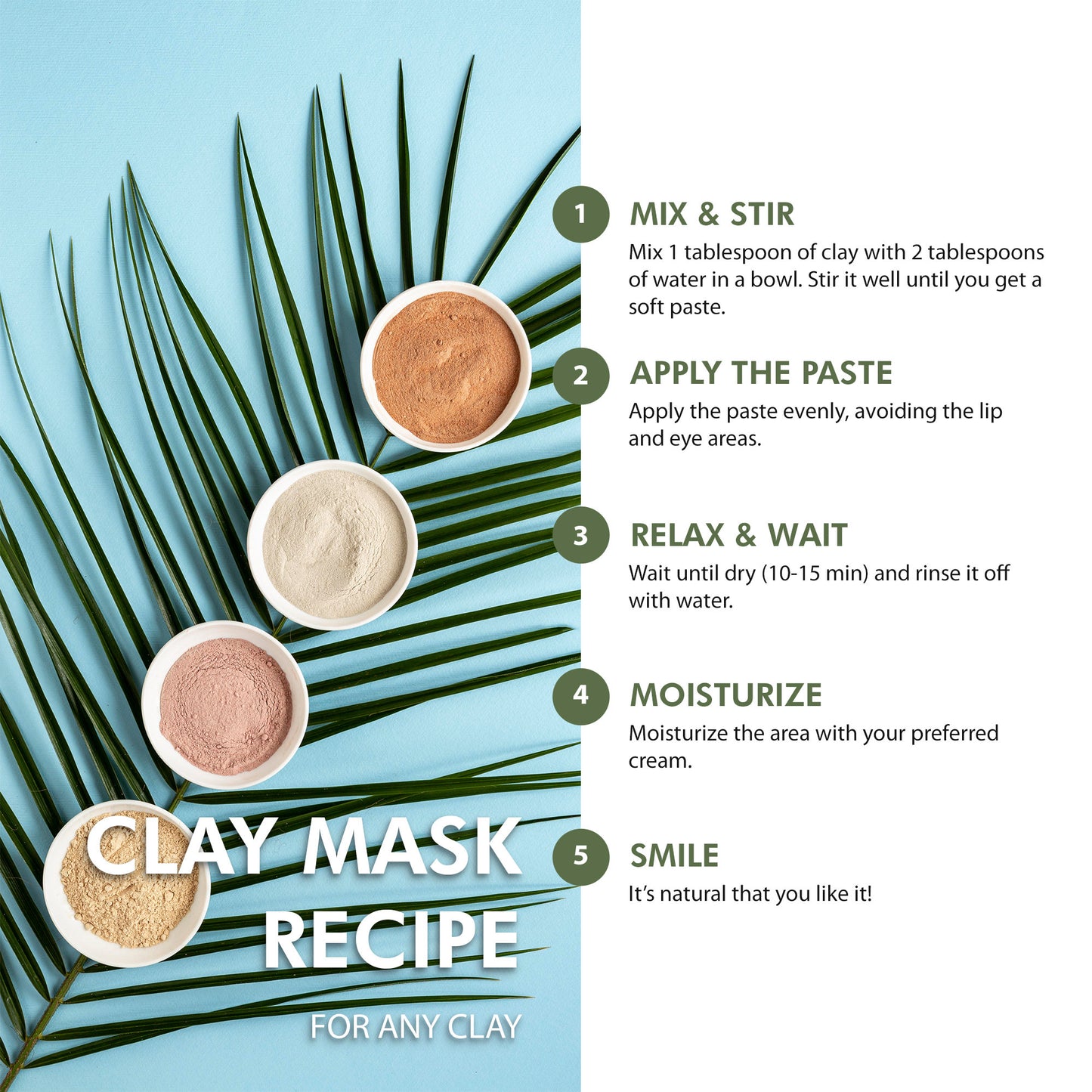 homemade facial mask with sea silt
