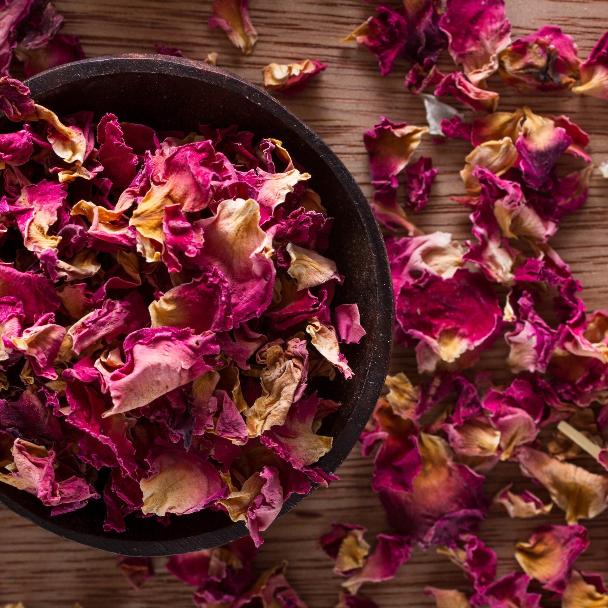 Pure Red Rose Petals - Edible & Natural - For Tea, Italy